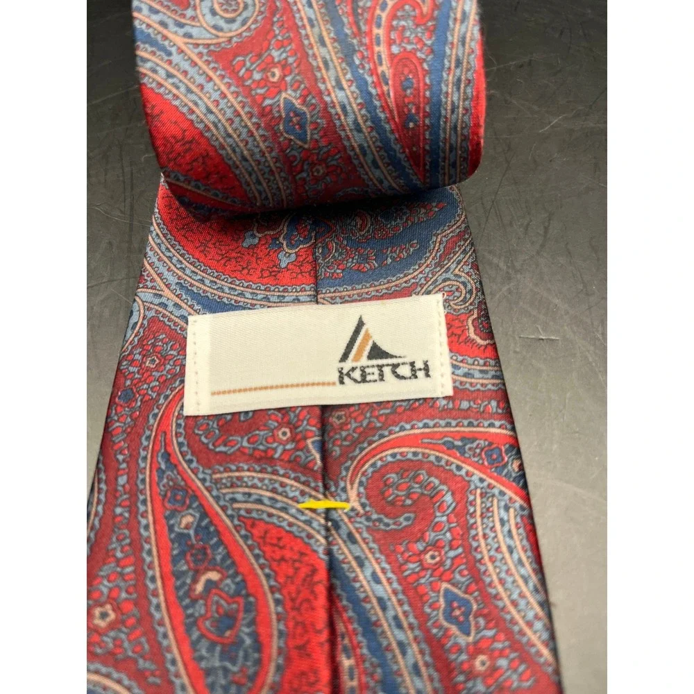 Ketch Classic Men's‎ Neckties Lot of 3 Floral Paisley Striped Brown Business